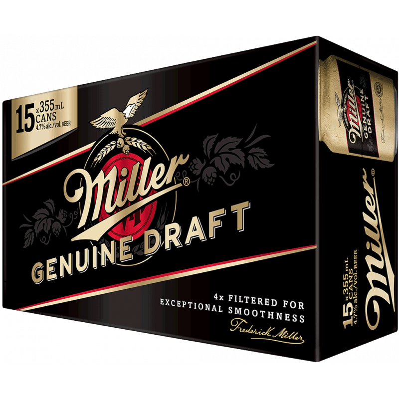 Miller Genuine Draft - 15 Cans