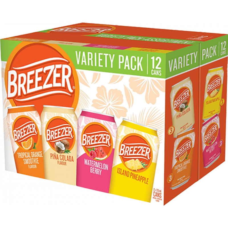 Bacardi Breezer Variety Pack - 12 Cans